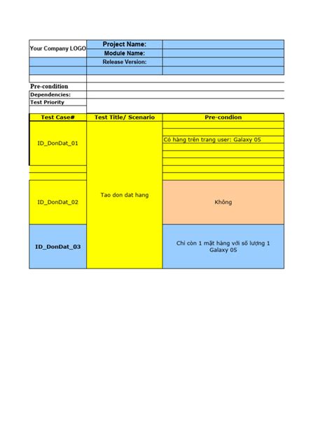 Image result for Test Case Format