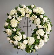 Image result for Funeral Flowers Wreath Arrangement Purple