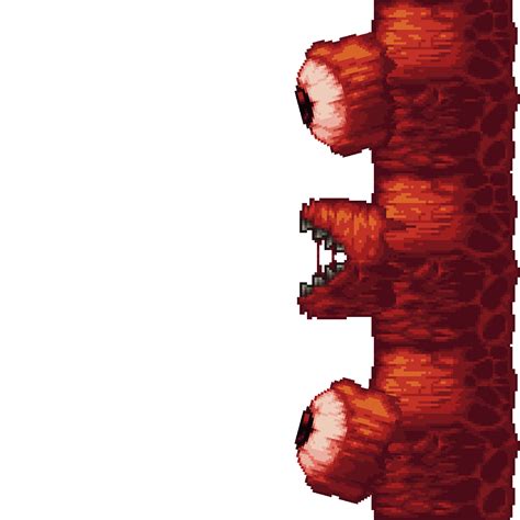 Wall of flesh resprite! : r/Terraria