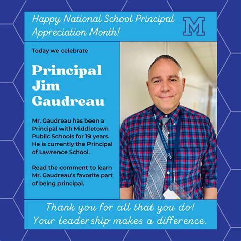 National Principal Appreciation Month - October 2023 | Middletown ...