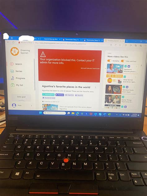 Wow my job blocked Youtube today so now I can’t learn spanish at work ...