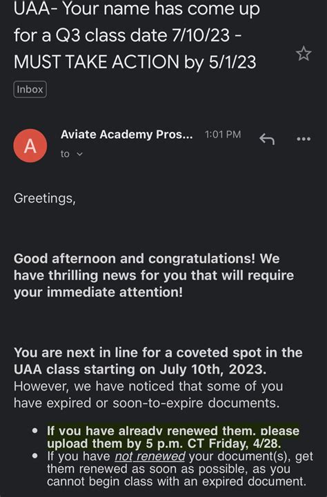 Q3 Dates Are Being Sent Out : r/unitedaviateacademy