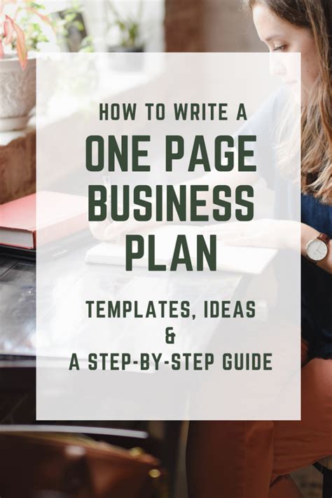 One Page Business Plan Template 的图像结果