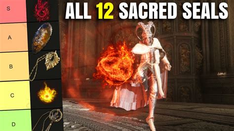 Best Seal? All 12 Sacred Seals Ranked! Elden Ring Tier List Patch 1.16 ...