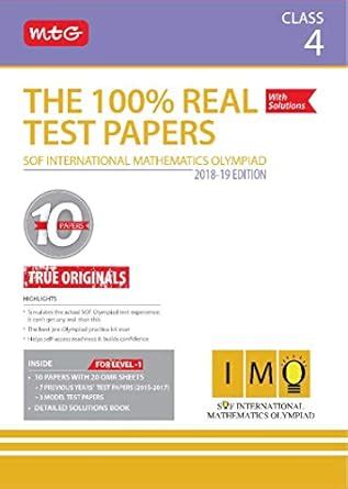 Buy The 100% Real Test Papers (IMO) Class 4 Book Online at Low Prices ...