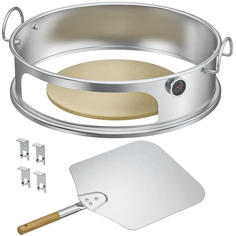 only fire Stainless Steel Pizza Ring Kit Pizza Oven Kit for Weber 22 ...