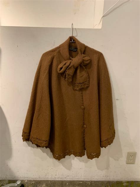 vintage/Peru/brown/poncho/alpaca/ビンテージ/ペルー製/ブラウン/ポンチョ/アルパカ | UTA5