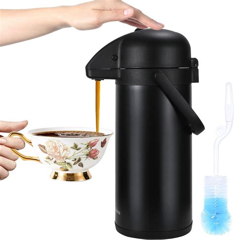 Amazon.com: Updated Airpot Coffee Dispenser with Pump,102OZ Insulated Thermal Coffee Carafe for ...