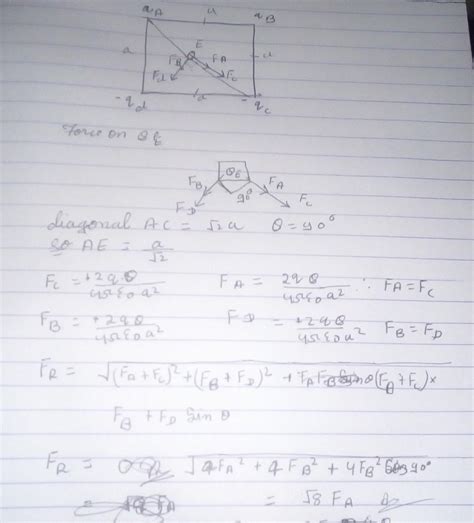 four charges q,q,-q,-q I placed at the four corners of a square of side ...