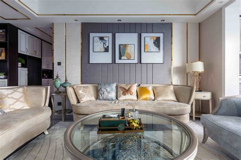140平米轻奢美式风格装修效果图，满满高级感的三居室-模范家装修网
