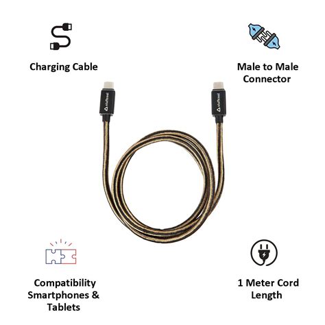 Buy Stuffcool 100cm USB (Type-C) USB Cable (KNIGHT-BLK, Black) Online ...