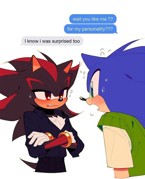 sonic the hedgehog and shadow the hedgehog (sonic) drawn by usheriiu ...