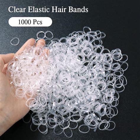 Sularpek Clear Elastic Hair Bands - 1000 Mini Rubber Bands for Kids ...