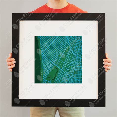 Tulane University Campus Map Art - City Prints