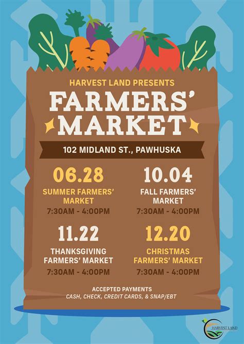 Harvest Land Announces 2023 Seasonal Farmers’ Market Dates; Online ...