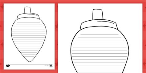 Light Bulb Christmas Template | Resource | Twinkl USA