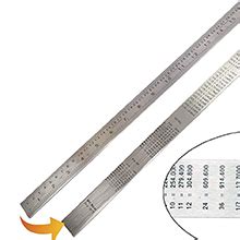 Qatalitic Stainless Steel Scale/Ruler 1 Meter (100 cm / 40 inch) (1 PC ...