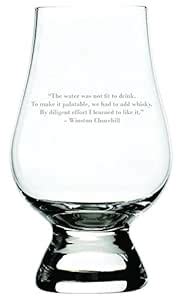 Buy Winston Churchill Quote Etched Glencairn Crystal Whisky Glass ...