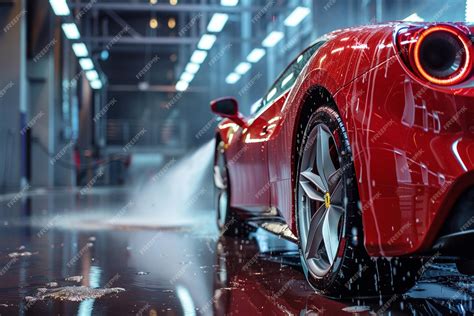 Premium Photo | Car wash expert using water pressure washer