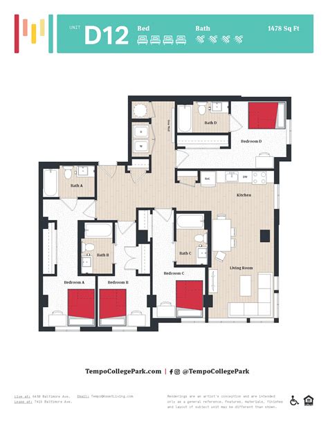 Explore the Perfect Floor Plan by UMD | Tempo College Park