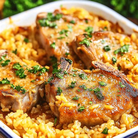 Pork Chops & Rice Casserole - Recipe Ideas