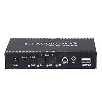 Irfora NK-A6L 5.1 Audio Gear Digital Sound Decoder Audio Converter 3 ...