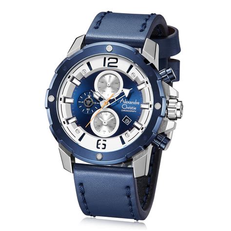 Alexandre Christie Men Watches -6410MCLTUSLBU | Ramesh Watch Co. Hyderabad