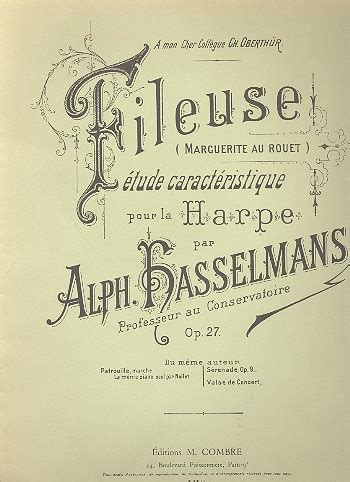 La Fileuse Op.27 from Alphonse Hasselmans | buy now in the Stretta ...