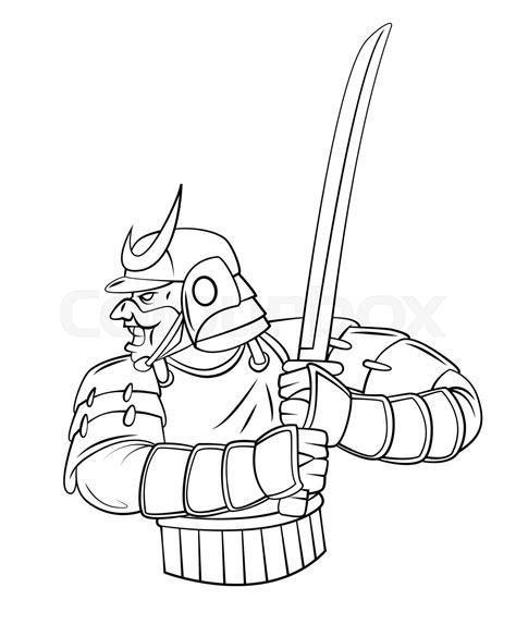 Simple Samurai Drawing