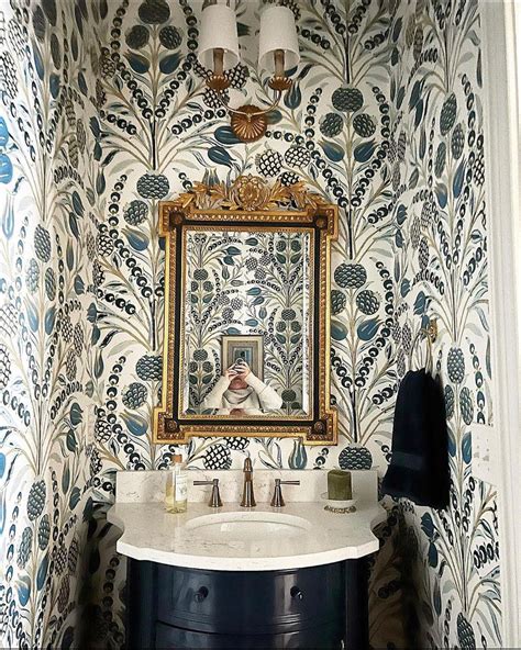 30 Prettiest Small Bathroom Wallpaper Ideas To Decorate Your Bathroom