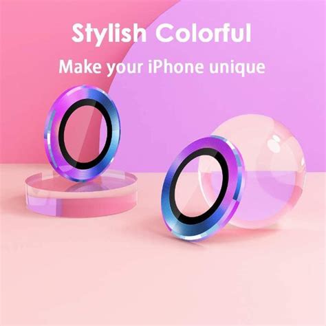 Rainbow Metallic camera ring lens guard for Apple iphone 12 – The Hatke