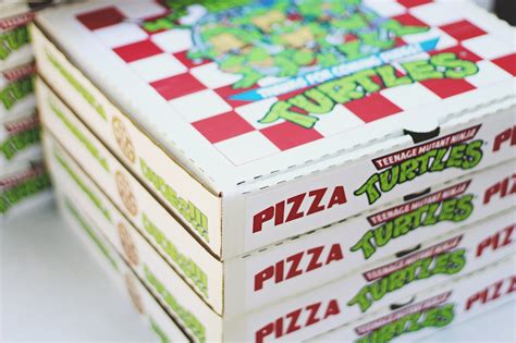 Tmnt Pizza Box Invitations