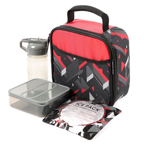 Arctic Zone Lunch Box Combo with Ice Pack, Water Bottle, and Sandwich ...