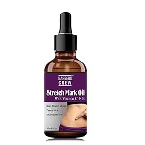 Barbers Crew Natural Stretch Oil, 7 in 1 Natural Bio Oil - Clinically ...