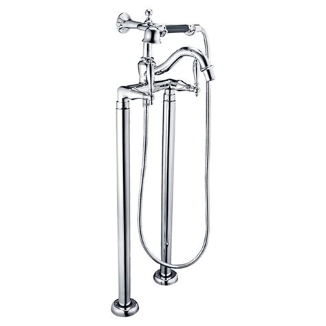 Free Standing Bathtub Filler with Hand Shower
