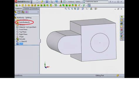 Image result for SolidWorks Using Split Feature to Copy a Solid Body
