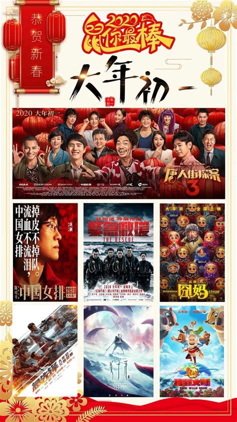 2020年1月电影太厉害，黄渤、徐峥、沈腾、彭于晏、巩俐_金蝉