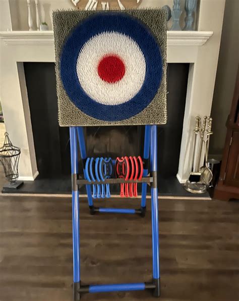Amazon.com: Axe Throwing Game Set with 8 Tomahawks and a Bristle Target ...