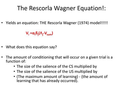 PPT - Theories of Classical Conditioning PowerPoint Presentation, free ...