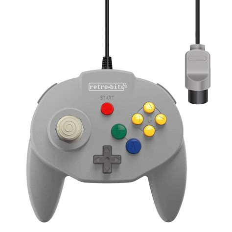 Amazon.com: Retro-Bit Tribute 64 Wired N64 Controller for Nintendo 64 ...