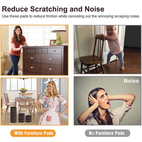 9134 FURNITURE PAD SQUARE FELT PADS FLOOR PROTECTOR PAD FOR HOME & ALL ...