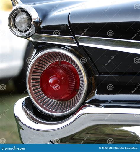 Old Car Tail Lights- Left Side Stock Photo - Image of reflection, retro ...