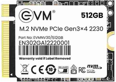 EVM M.2 NVMe (2230) 256 GB All in One PC's, Desktop, Laptop Black PCIe ...