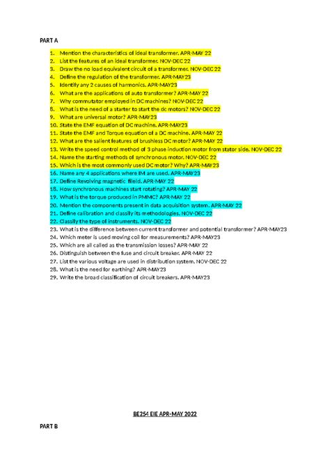 EIE UNIV QP Tamil - qUESTION BANK FOR EIE - PART A Mention the ...