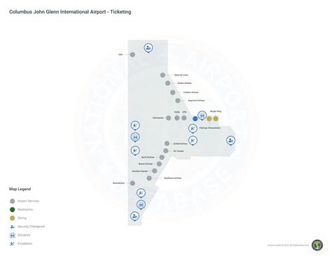 John Glenn Columbus International Airport (CMH) | Terminal | Level 2