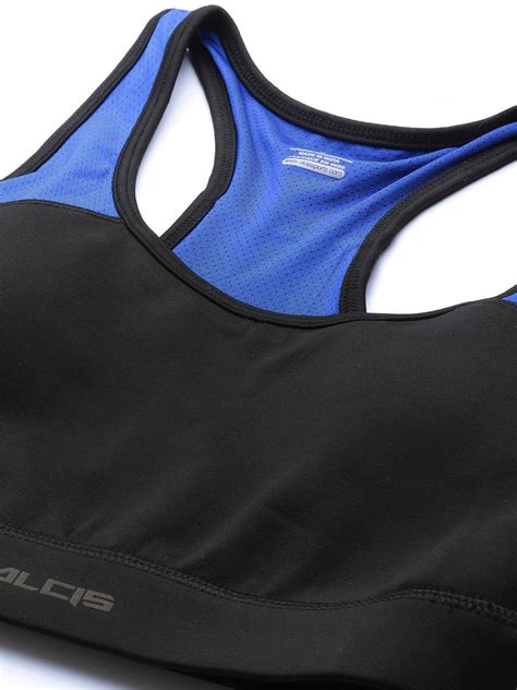 Alcis Women Colorblocked Blue Bra WBRJA212011-S