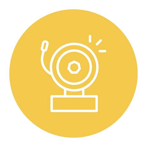 Fire alarm bell icon vector image can be used for rescue and response ...