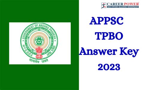 APPSC TPBO Answer Key 2023 Out, Raise Objection Till 31 August