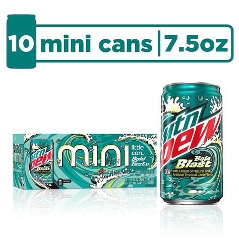 Snapklik.com : MTN DEW Baja Blast Mini Cans, 7.5oz Cans