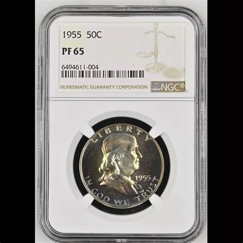1955 Half Dollars Franklin NGC PF-65 - Hyatt Coins